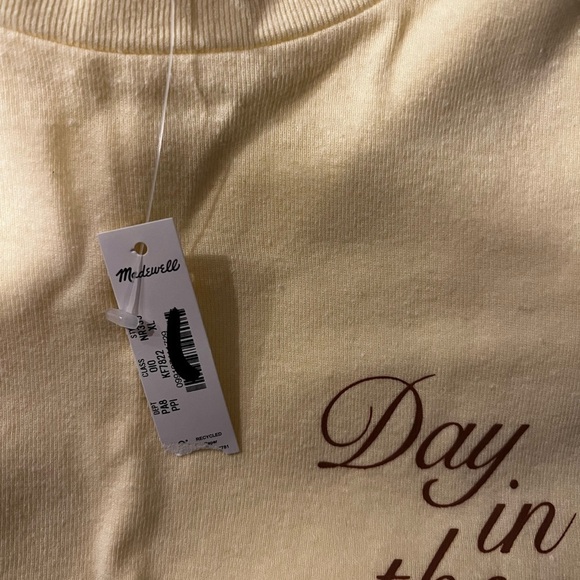 Madewell | NWT | women’s | Day in the Sun | Graphic Tee | Yellow | Size XL - Picture 8 of 8